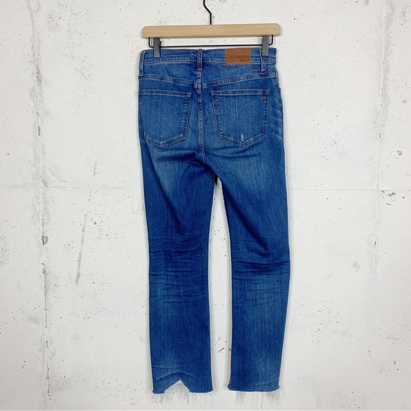 Madewell Cali Demi Boot Distressed Denim Jeans Size 25 - Picture 6 of 9